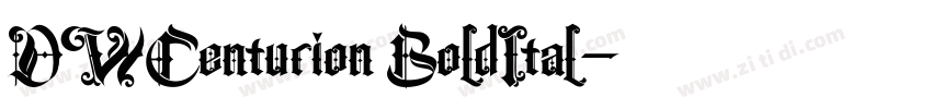DWCenturion BoldItal字体转换